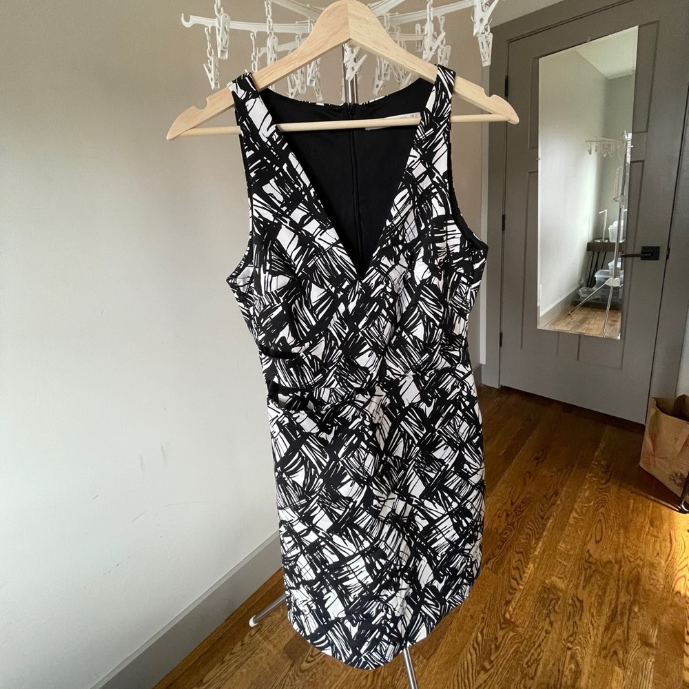 ZARA Trafaluc Collection blk/wht skort playsuit/jumpsuit, size S